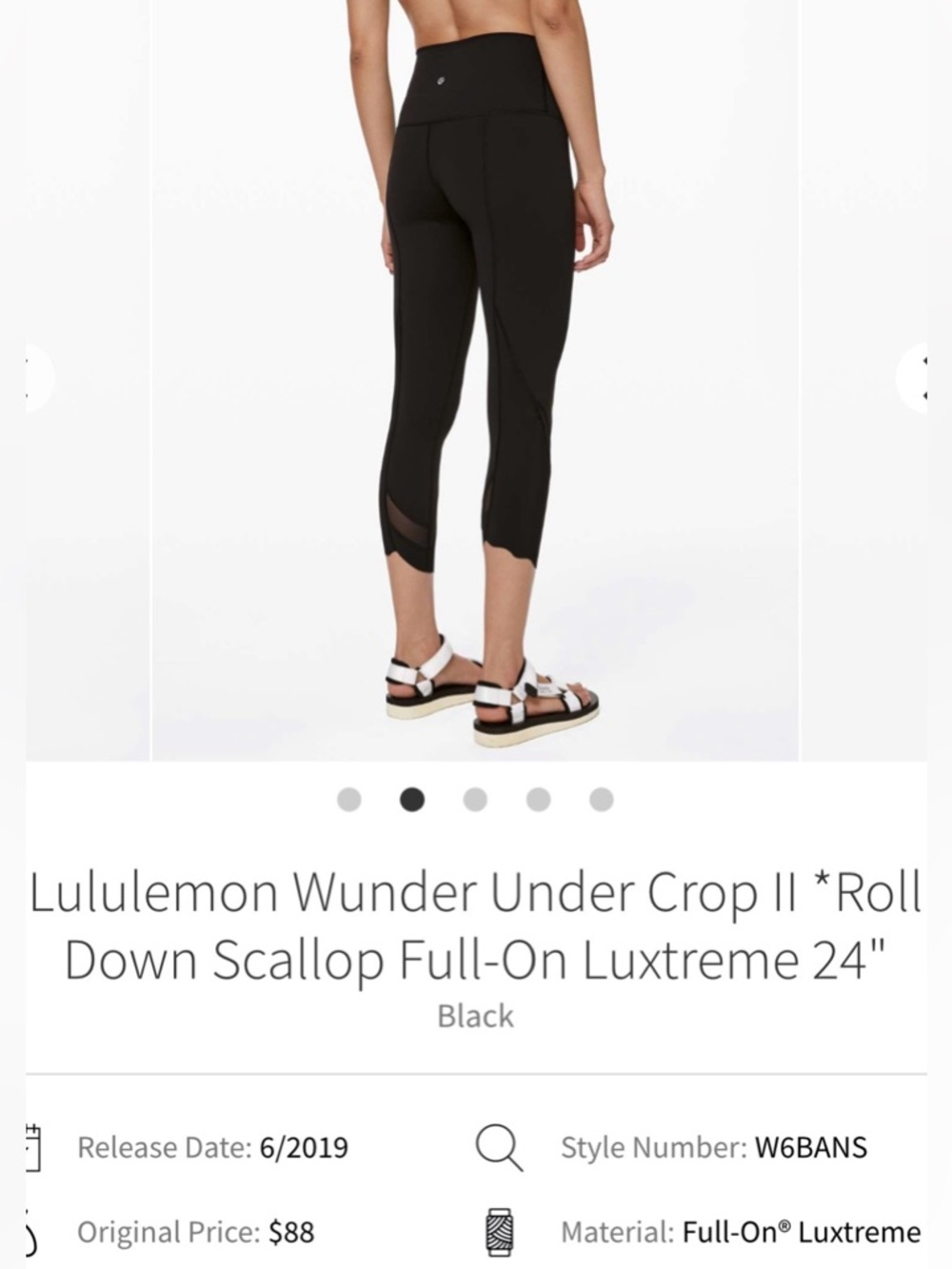 Lululemon Wunder Under Crop II - Picture 2 of 12